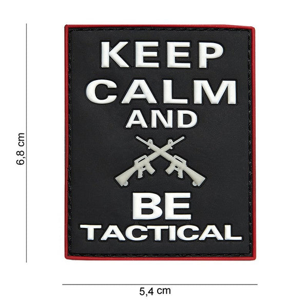 VAN OS - 3D Patch | Keep Calm and BE Tactical - schwarz