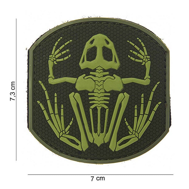 VAN OS - 3D Patch | Frog Skeleton - grün