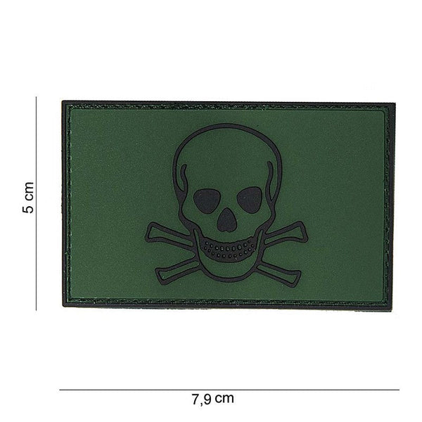 VAN OS - 3D Patch | Skull and Bones grün